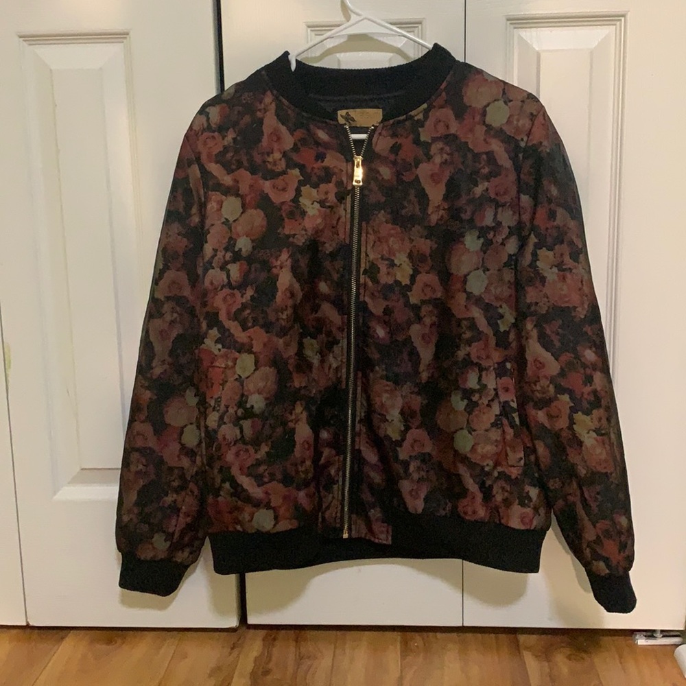 LF Bomber Jacket with Flower detail